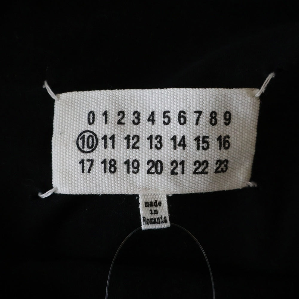 Maison Martin Margiela(メゾンマルタンマルジェラ) Distorted Logo Tee ディストーテッド 反転ロゴプリント クルーネック半袖Tシャツ カットソー ブラック S30GC0701