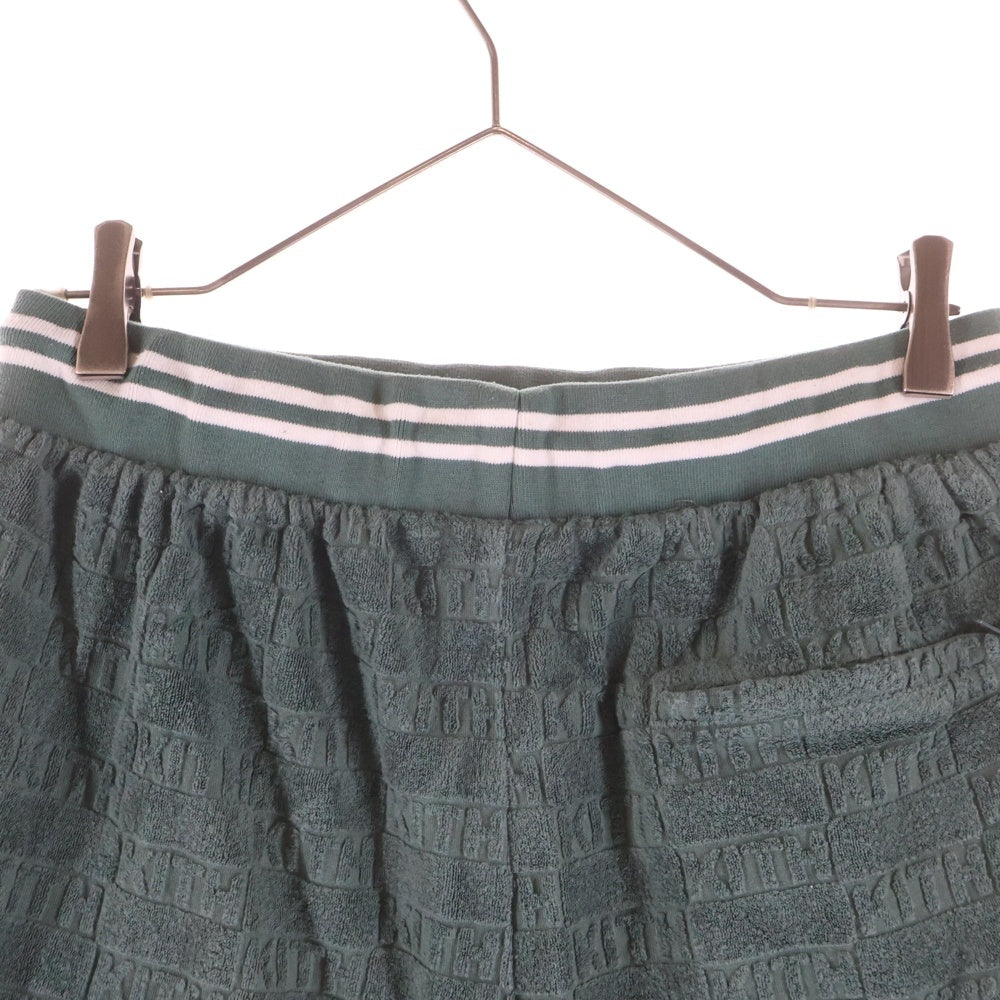 KITH(キス) Graham Short グラハム 総柄 パイル ショートパンツ グリーン KHM060315