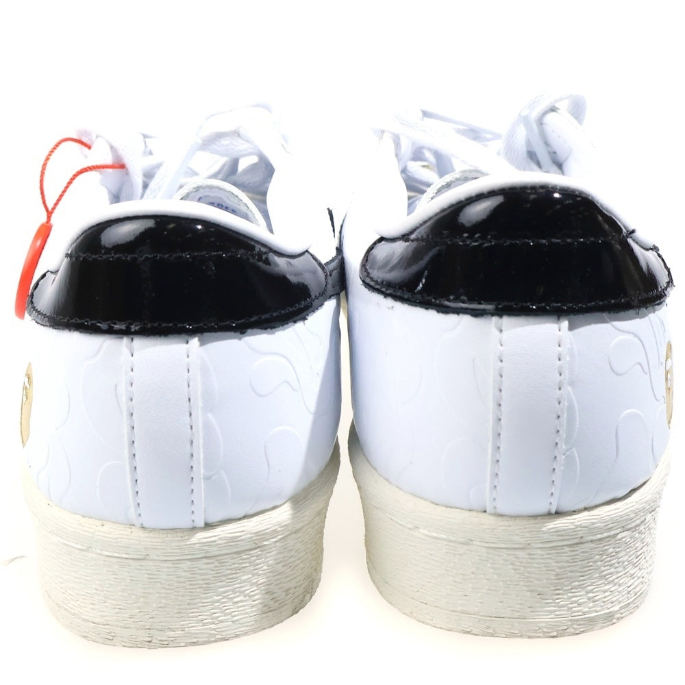 adidas(アディダス) ×A BATHING APE SUPERSTAR V BAPE アベイシングエイプ スーパースター V ローカットスニーカー ホワイト US10/28cm JR2701
