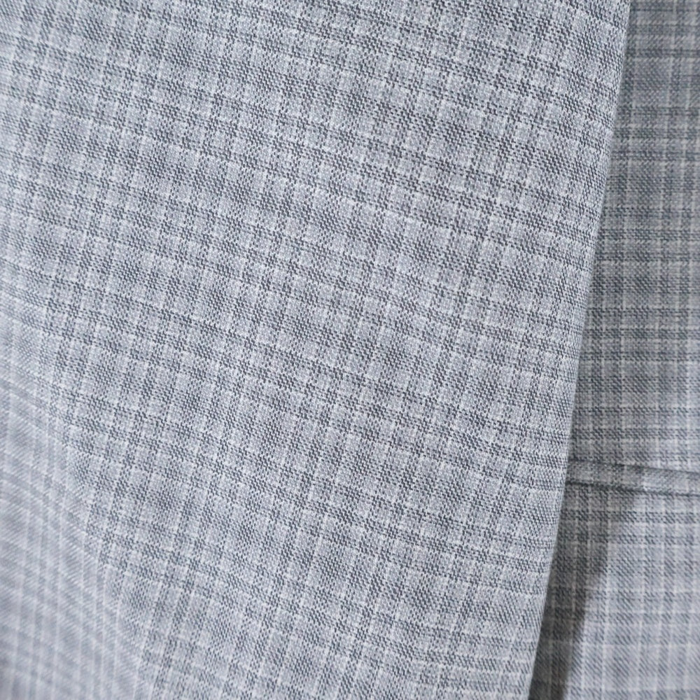 HUGO BOSS(ヒューゴボス) ウール ウィンドウペンチェック 2Bテーラードジャケット センタープレス スラックスパンツ セットアップ グレー