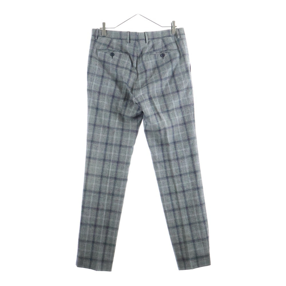ETRO(エトロ) ウール チェック 2Bテーラードジャケット センタープレス スラックスパンツ セットアップ グレー