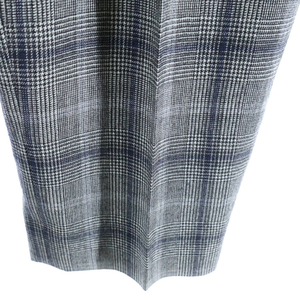 ETRO(エトロ) ウール チェック 2Bテーラードジャケット センタープレス スラックスパンツ セットアップ グレー