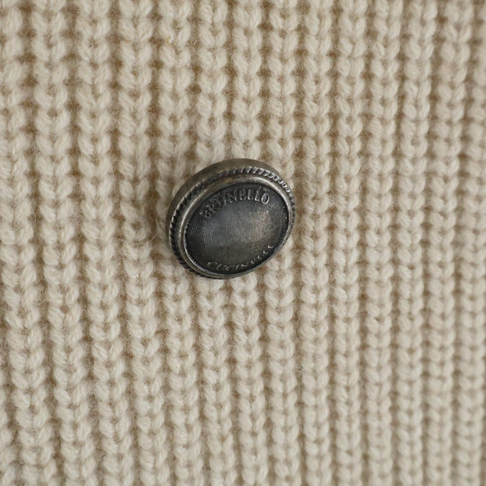 BRUNELLO CUCINELLI(ブルネロクチネリ) MILKY DOUBLE-BREASTED CARDIGAN ミルキー ダブルブレステッド カーディガン ニット アイボリー M3655501