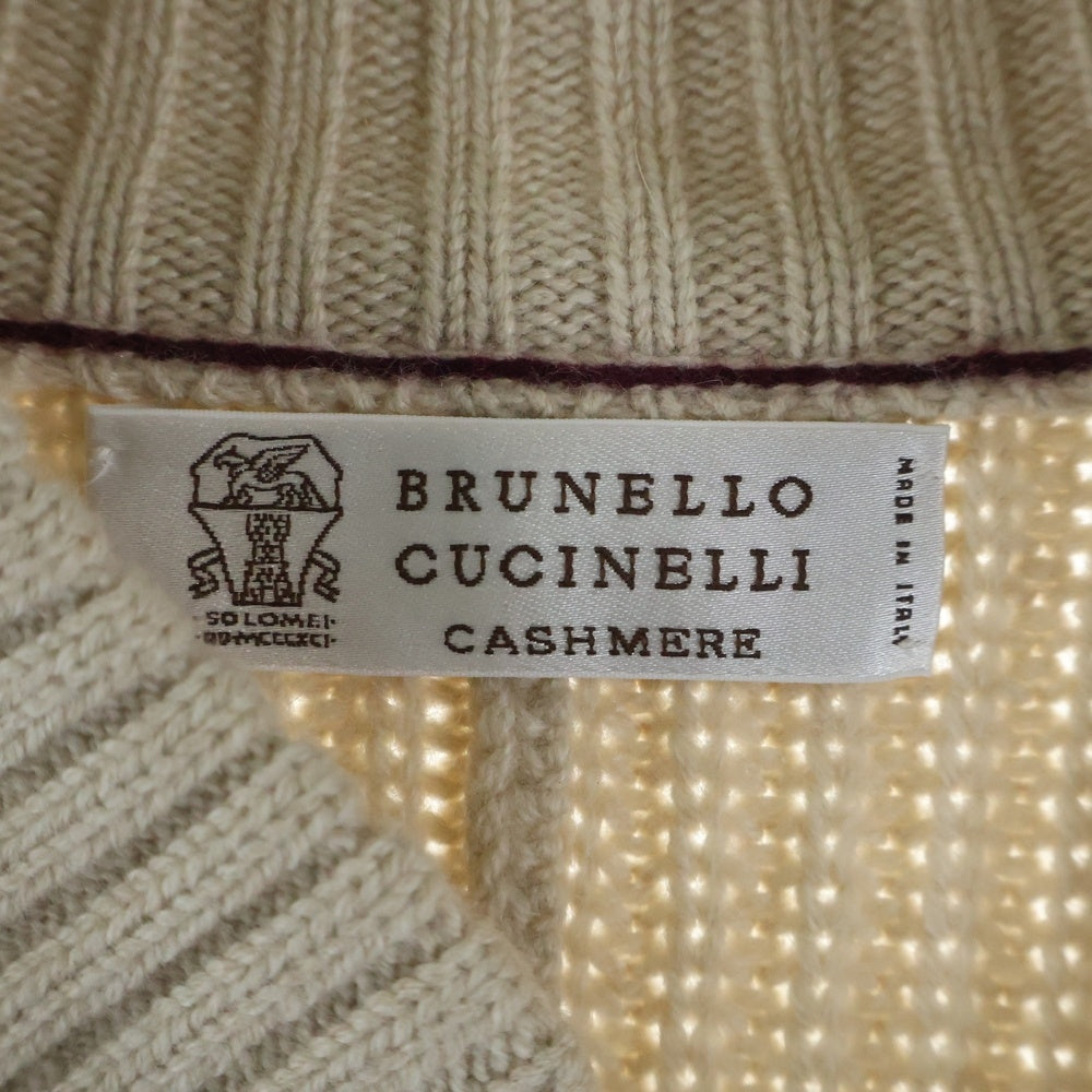 BRUNELLO CUCINELLI(ブルネロクチネリ) MILKY DOUBLE-BREASTED CARDIGAN ミルキー ダブルブレステッド カーディガン ニット アイボリー M3655501