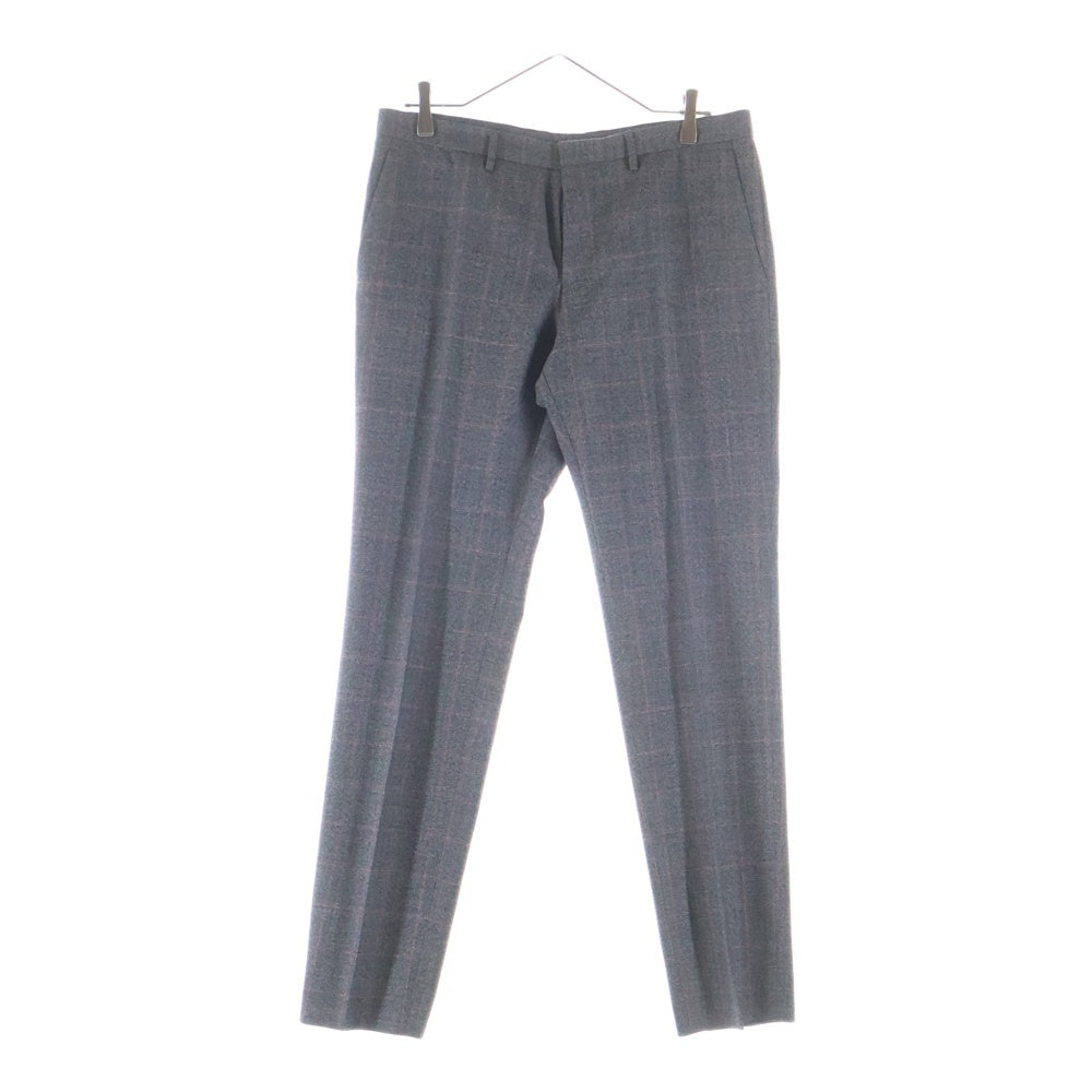 HUGO BOSS(ヒューゴボス) ウール チェック 2Bテーラードジャケット センタープレス スラックスパンツ 2ピース セットアップ グレー