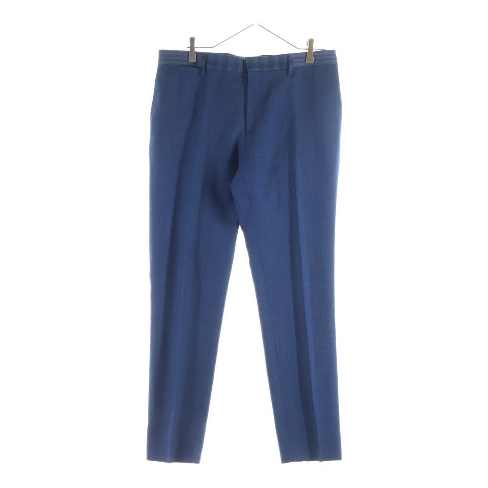 ETRO(エトロ) ウール アームチェック 2Bテーラードジャケット センタープレス スラックスパンツ セットアップ ネイビー