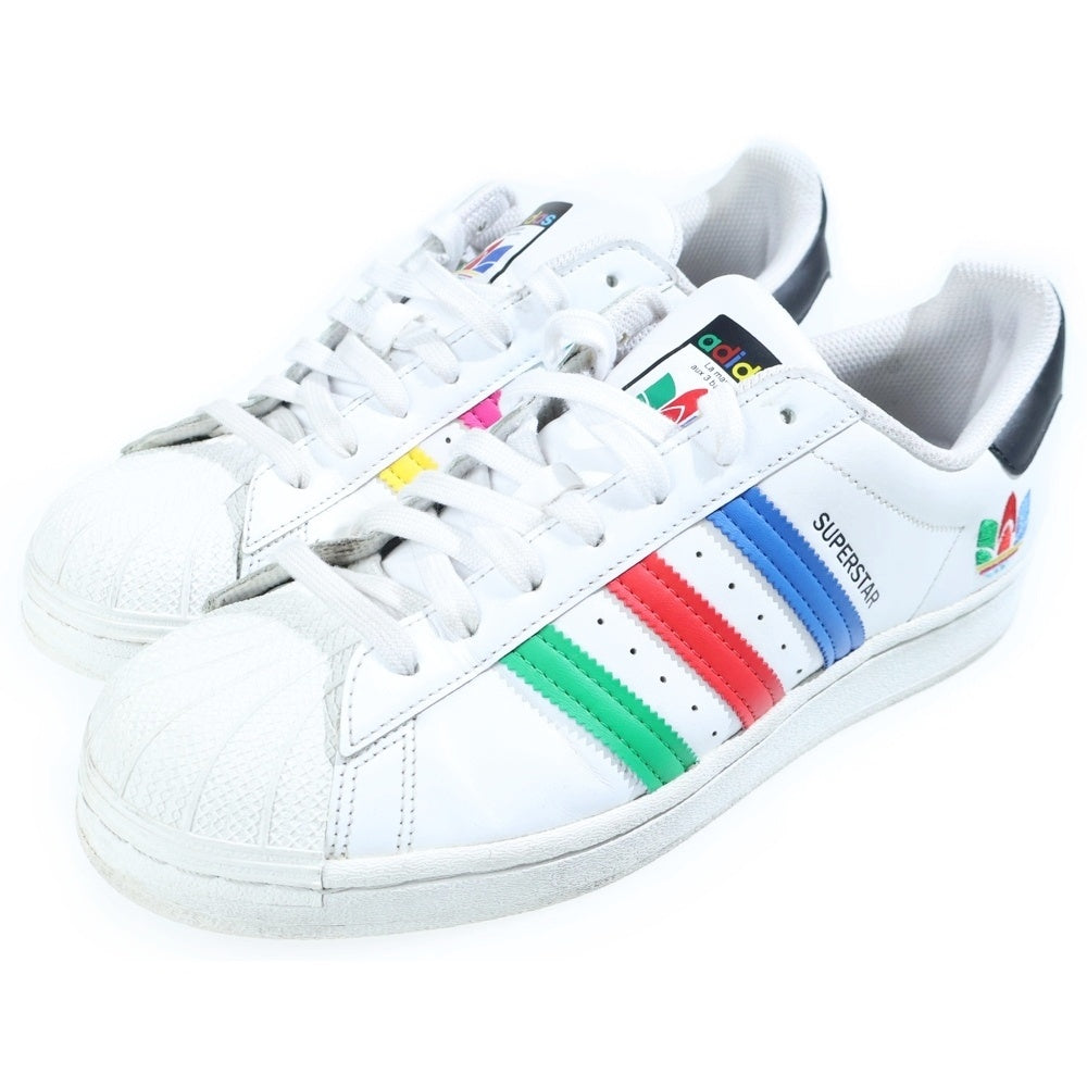 adidas(アディダス) SUPERSTAR COLORFUL TREFOIL スーパースター カラフルトレフォイル ローカットスニーカー ホワイト US9/27cm FU9521