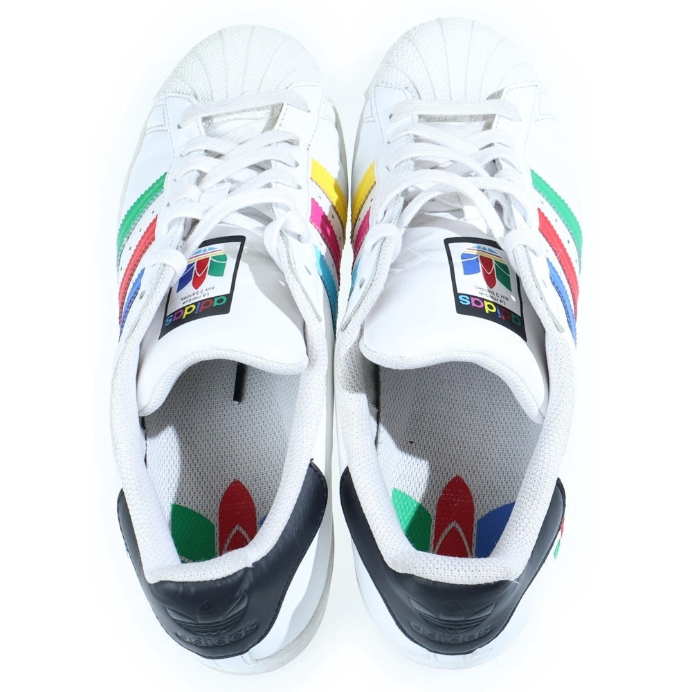 adidas(アディダス) SUPERSTAR COLORFUL TREFOIL スーパースター カラフルトレフォイル ローカットスニーカー ホワイト US9/27cm FU9521