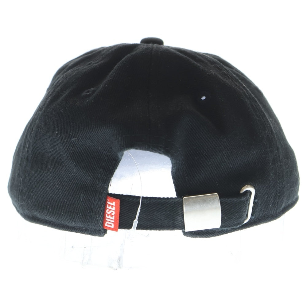DIESEL(ディーゼル) オーバルロゴプレートデザイン 6パネル アジャスター付き ベースボールキャップ 帽子 ブラック A11357