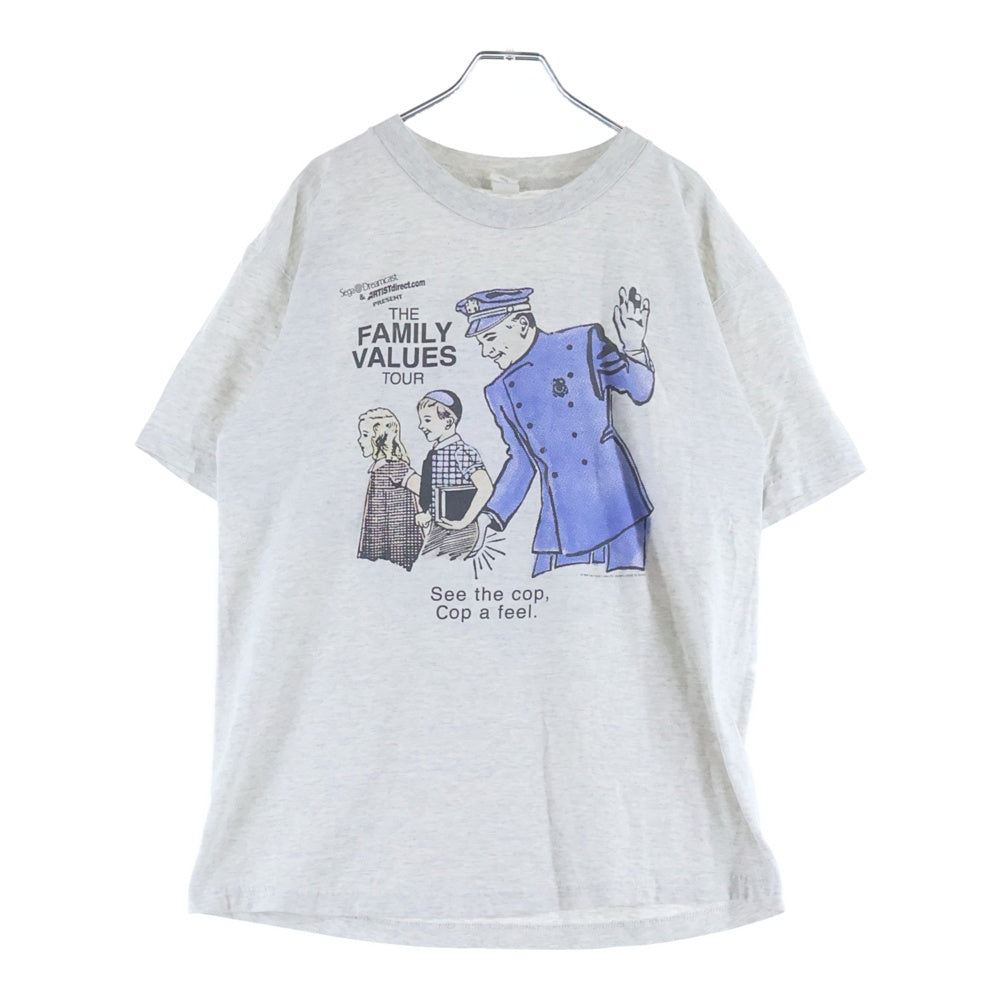 VINTAGE(ヴィンテージ) 90S VINTAGE 1999 THE FAMILY VALUES TOUR TEE ヴィンテージ ザファミリーバリューズツアー 両面プリントTシャツ 半袖クルーネックカットソー グレー