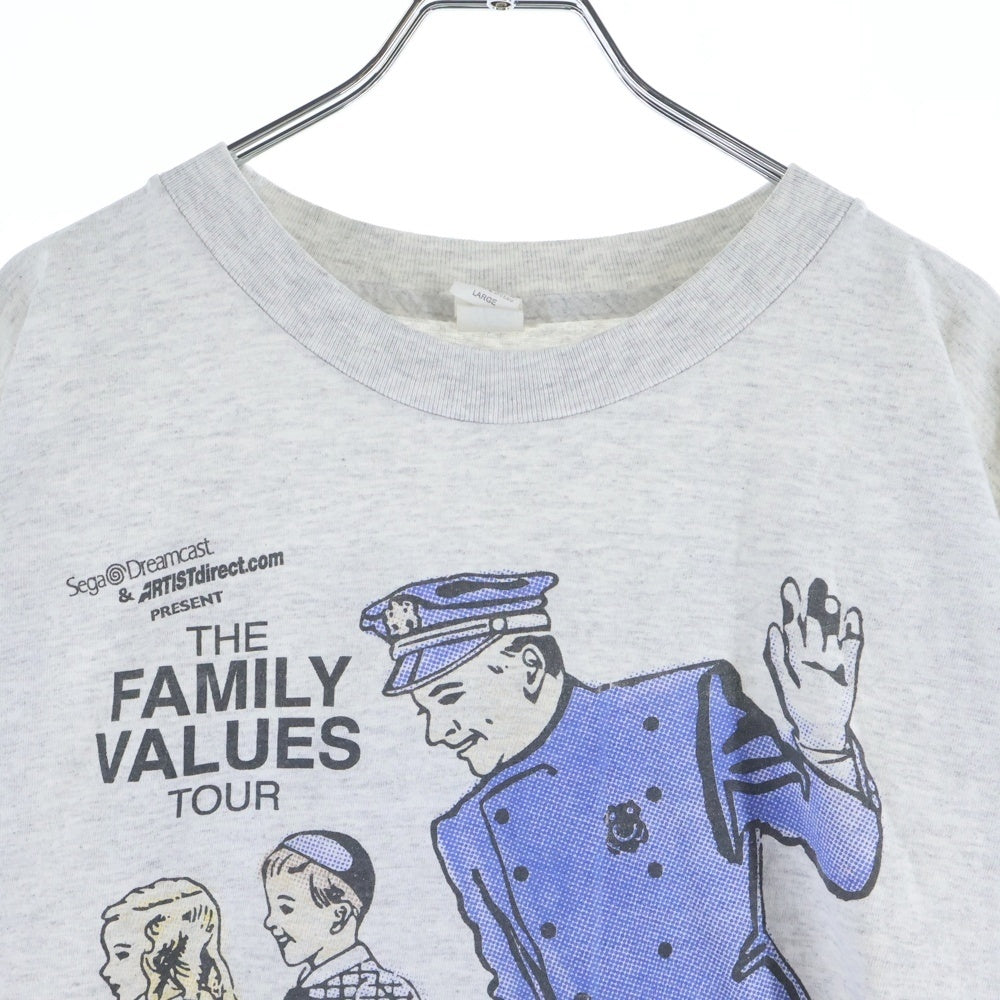 VINTAGE(ヴィンテージ) 90S VINTAGE 1999 THE FAMILY VALUES TOUR TEE ヴィンテージ ザファミリーバリューズツアー 両面プリントTシャツ 半袖クルーネックカットソー グレー
