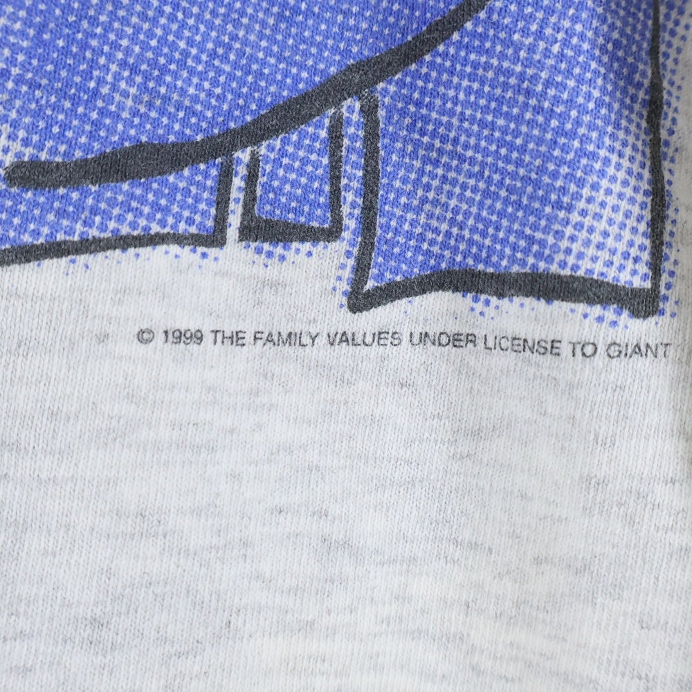 VINTAGE(ヴィンテージ) 90S VINTAGE 1999 THE FAMILY VALUES TOUR TEE ヴィンテージ ザファミリーバリューズツアー 両面プリントTシャツ 半袖クルーネックカットソー グレー