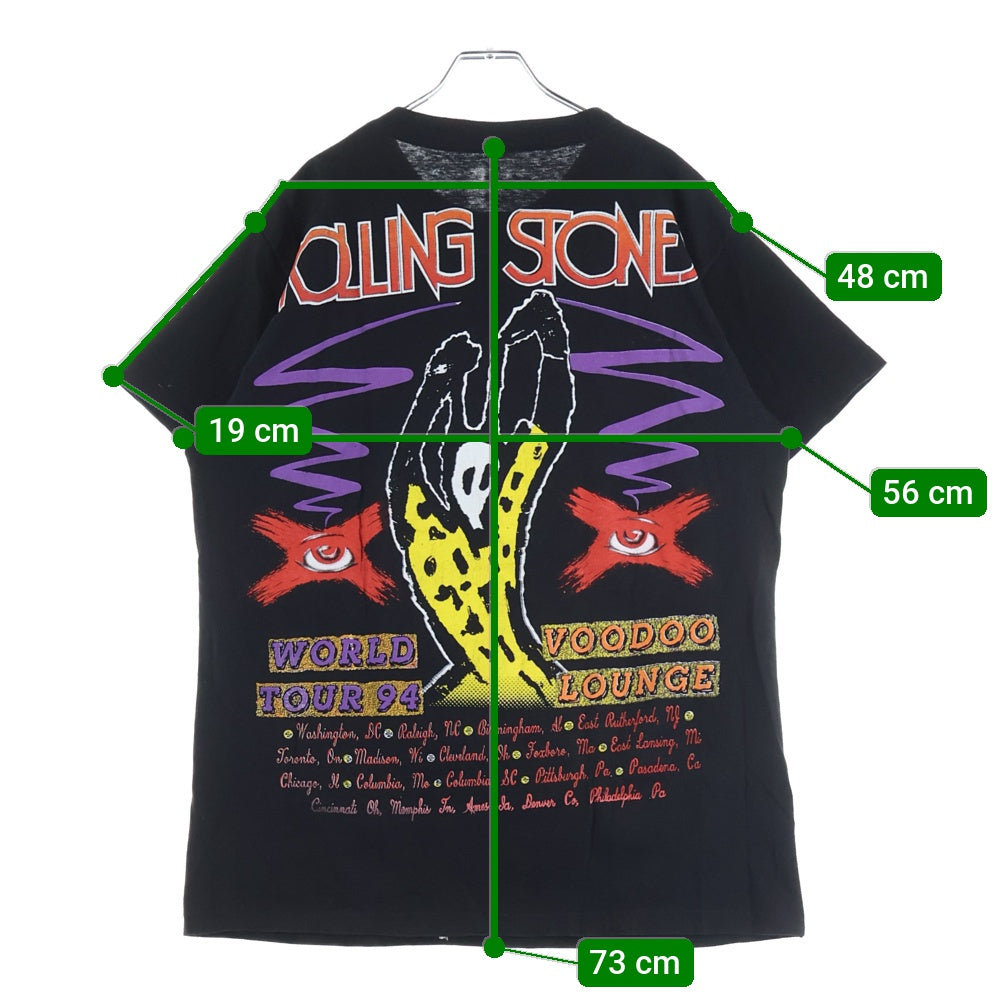 VINTAGE(ヴィンテージ) 90S VINTAGE THE ROLLING STONES VOODOO LOUNGE TOUR 1994 BOOTLEG TEE ヴィンテージ ローリングストーンズ ヴードゥーラウンジツアー1994 ブート半袖Tシャツ