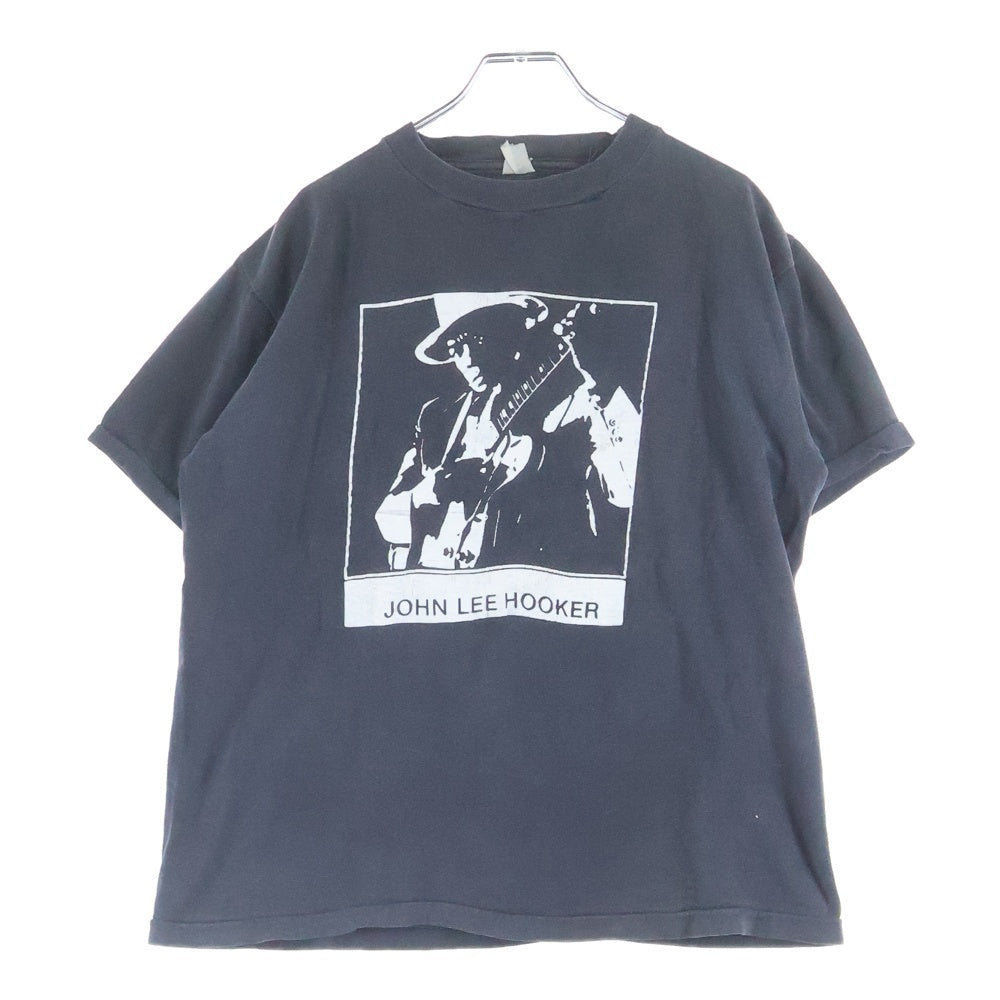 VINTAGE(ヴィンテージ) 80S VINTAGE JOHN LEE HOOKER ヴィンテージ ジョンリーフッカー フロントプリントTシャツ 半袖クルーネックカットソー ブラック