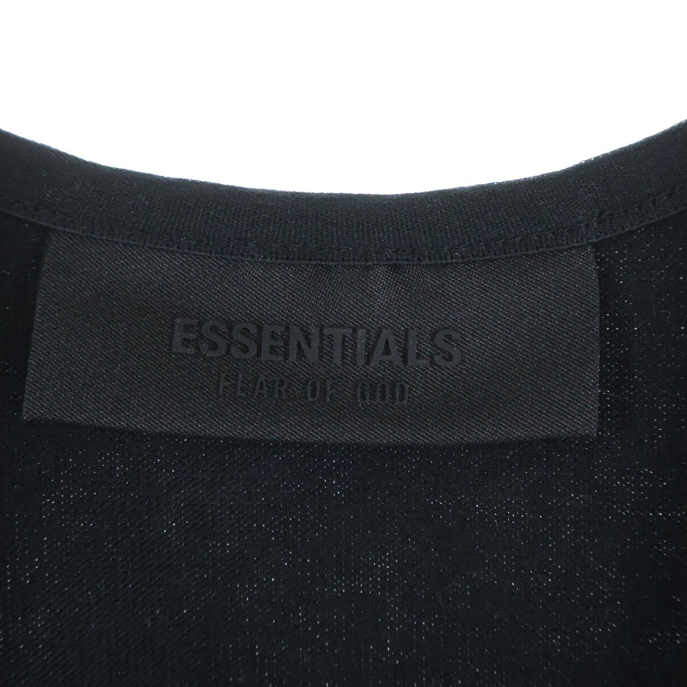 FEAR OF GOD ESSENTIALS(フィアオブゴッド エッセンシャルズ) ロゴパッチ コットン タンクトップ カットソー ブラック