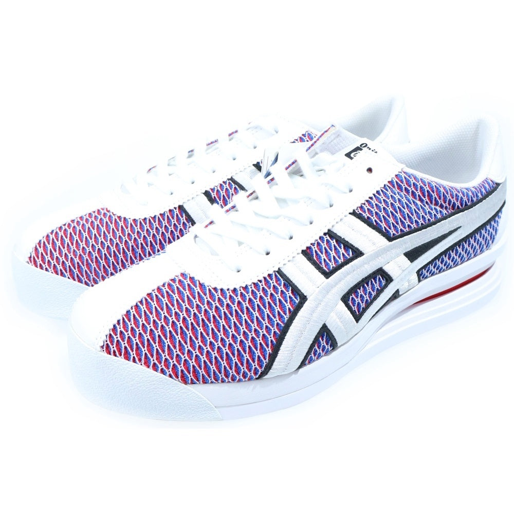 Onitsuka Tiger(オニツカタイガー) CORSAIR コルセア メッシュデザイン ローカットスニーカー ホワイト/レッド US10/28cm 1183A773