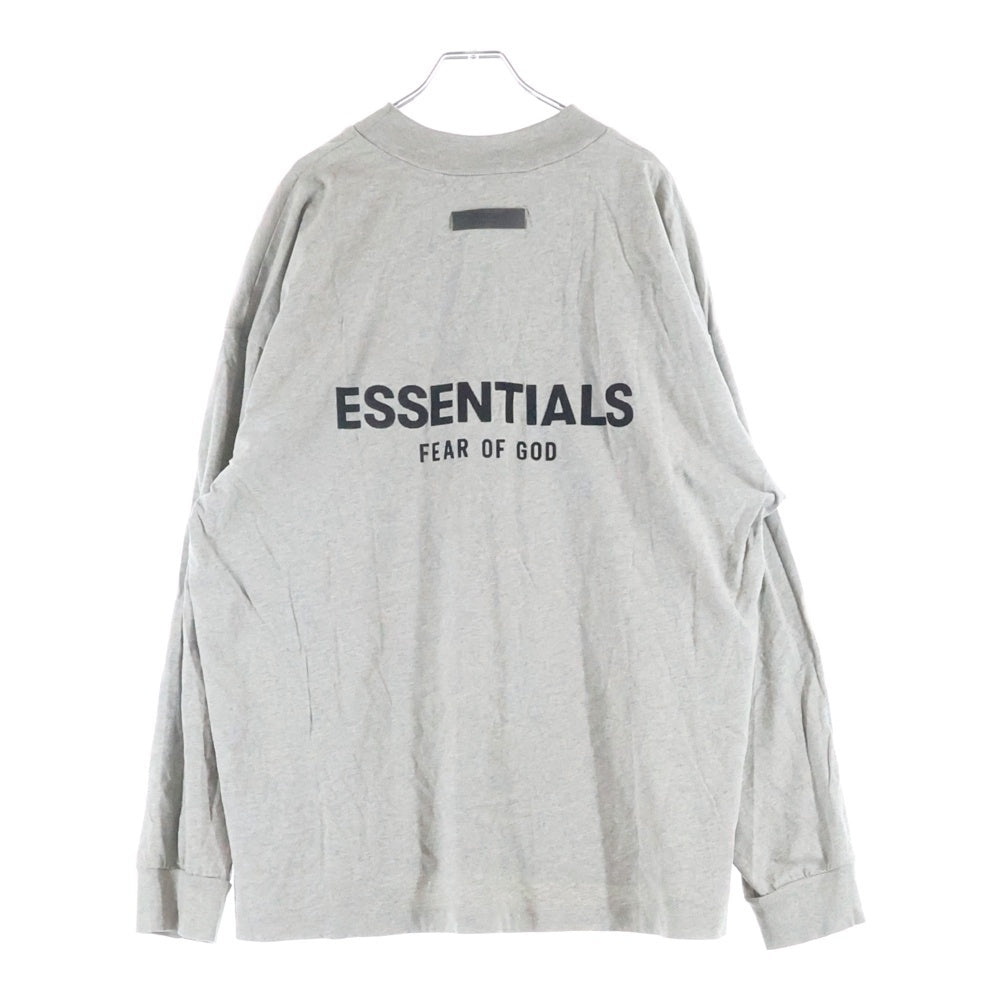 FEAR OF GOD ESSENTIALS(フィアオブゴッド エッセンシャルズ) ロゴ刺繍 クルーネック長袖Tシャツ カットソー グレー