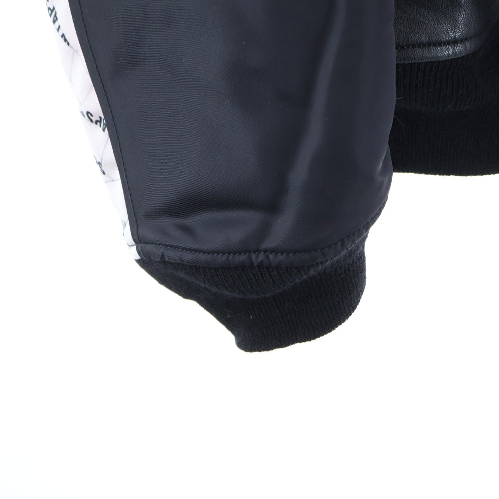 WTAPS(ダブルタップス) 19AW ×NEIGHBORHOOD W1 VE JACKET ネイバーフッド 異素材切替 MA-1 フライトジャケット ブラック 192BRNHD-JKM02S