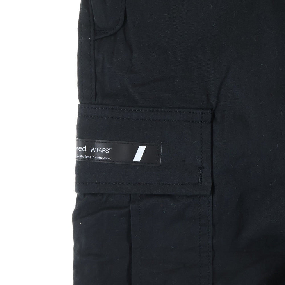 WTAPS(ダブルタップス) 23SS MILT0001 TROUSERS NYCO OXFORD コットンナイロン ミリタリートラウザーズ カーゴパンツ ブラック 231WVDT-PTM03