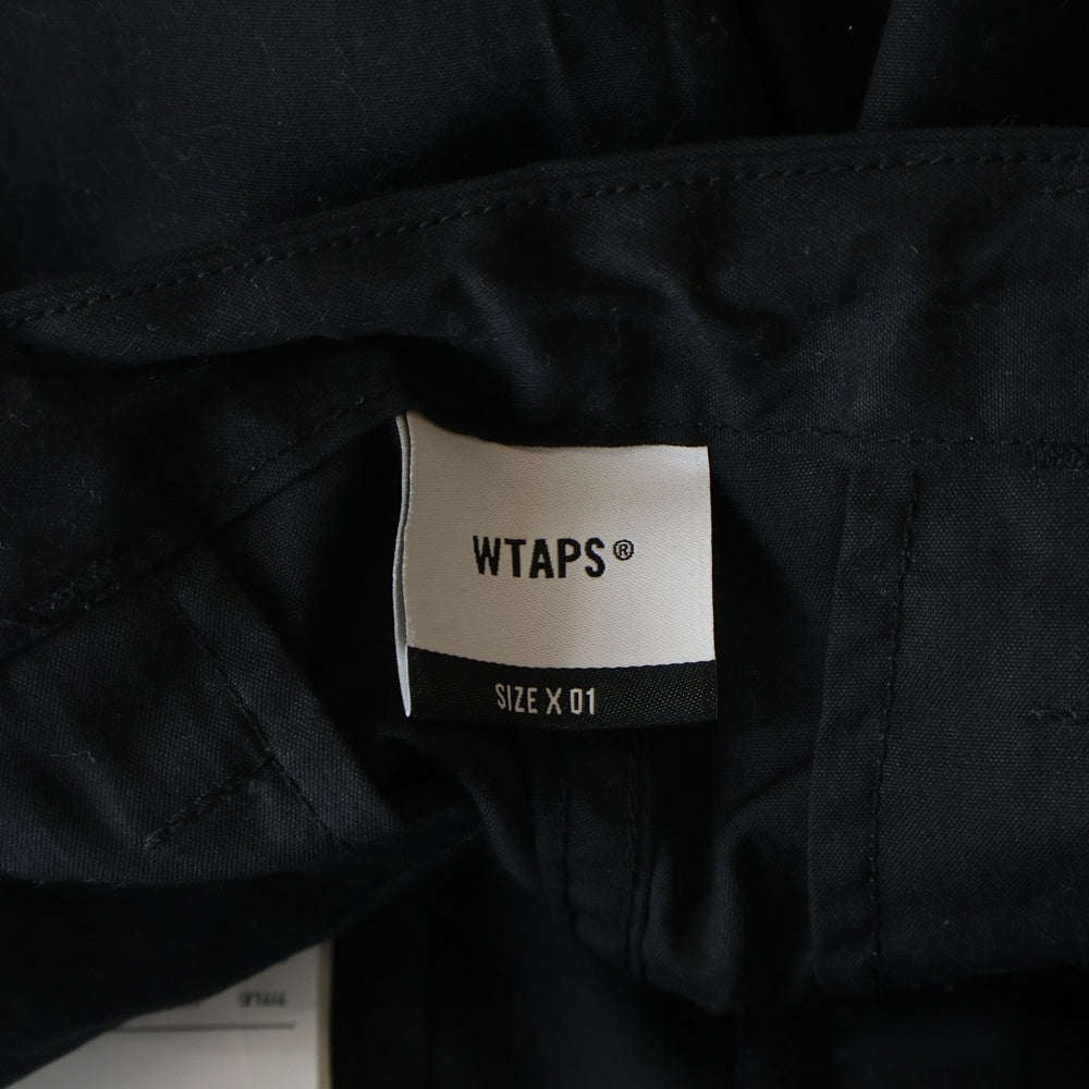 WTAPS(ダブルタップス) 23SS MILT0001 TROUSERS NYCO OXFORD コットンナイロン ミリタリートラウザーズ カーゴパンツ ブラック 231WVDT-PTM03
