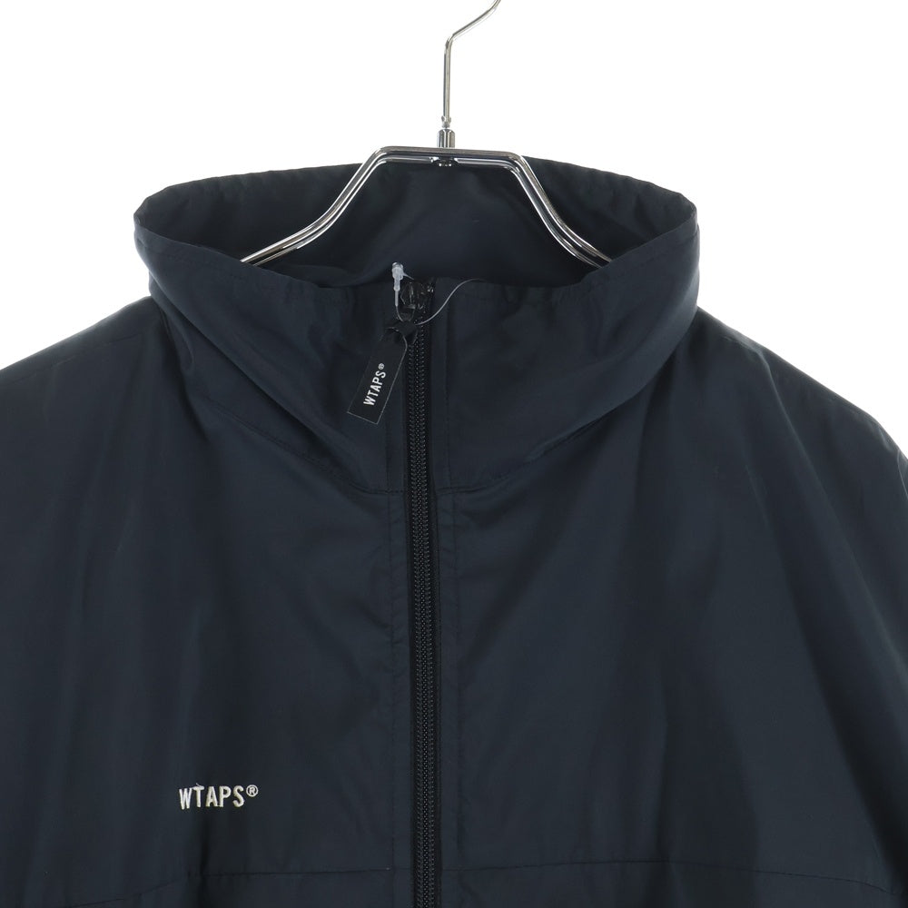 WTAPS(ダブルタップス) 19AW ACADEMY JACKET POLY TAFFETA ポリタフタ ジップアップ アカデミージャケット ブラック 192TQDT-JKM01