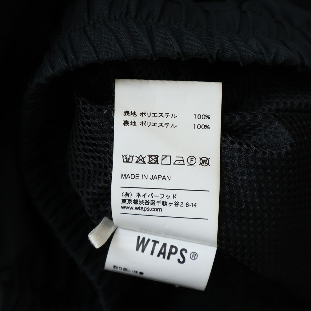 WTAPS(ダブルタップス) 19AW ACADEMY JACKET POLY TAFFETA ポリタフタ ジップアップ アカデミージャケット ブラック 192TQDT-JKM01