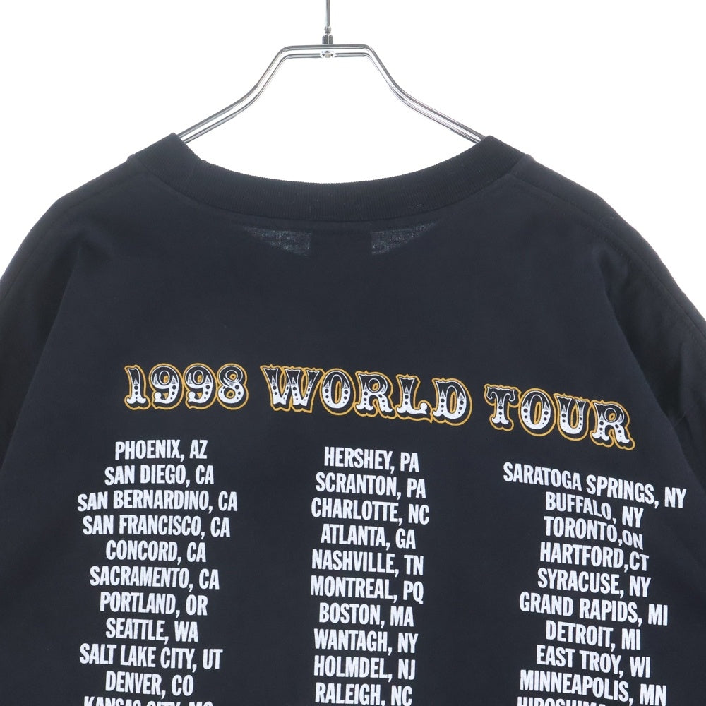 VINTAGE(ヴィンテージ) 90S VINTAGE VAN HALEN III WORLD TOUR 1998 GIANT ヴィンテージ ヴァンヘイレン 両面プリント ワールドツアー 半袖Tシャツ カットソー ブラック