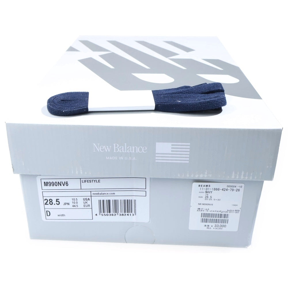 New Balance(ニューバランス) M990NV6 スウェード ローカットスニーカー ネイビー US10.5/28.5cm