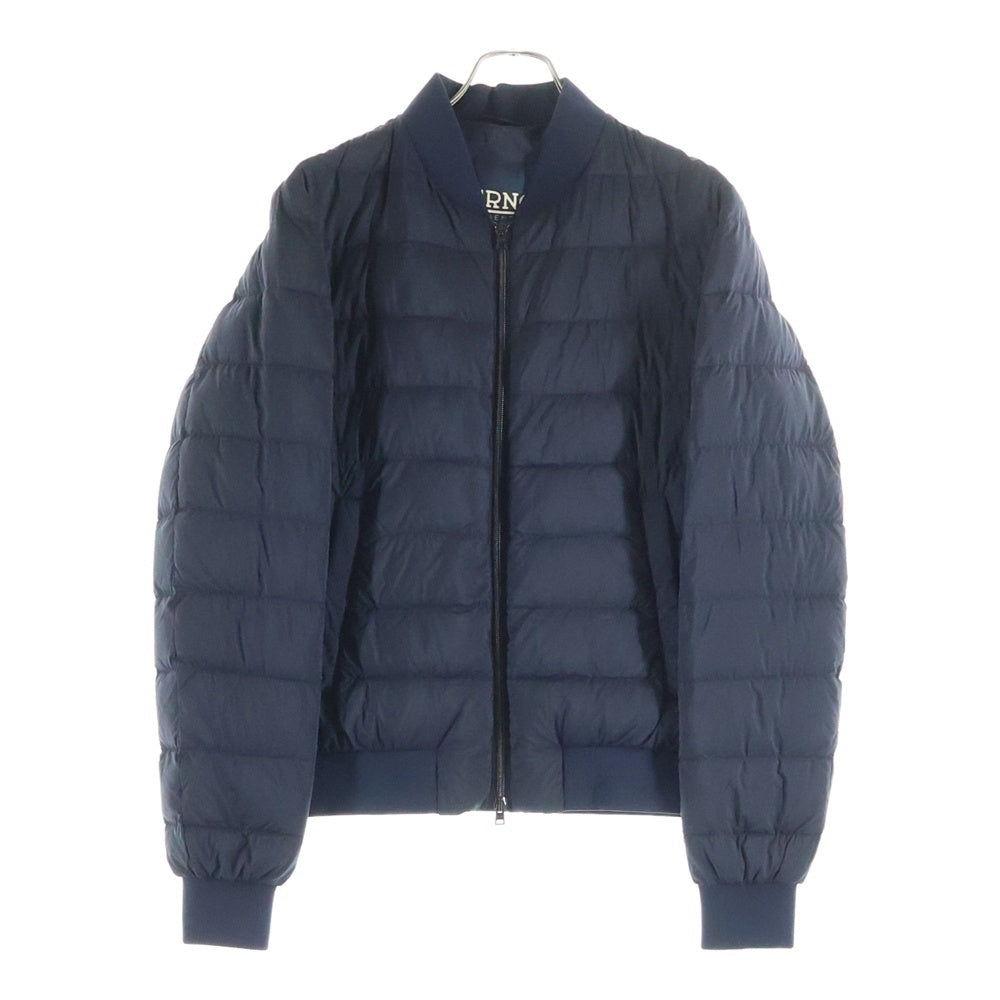 HERNO(ヘルノ) アビエイター ダブルポケット ジップアップ ダウンジャケット ブラック PI010ULE-19288-9200