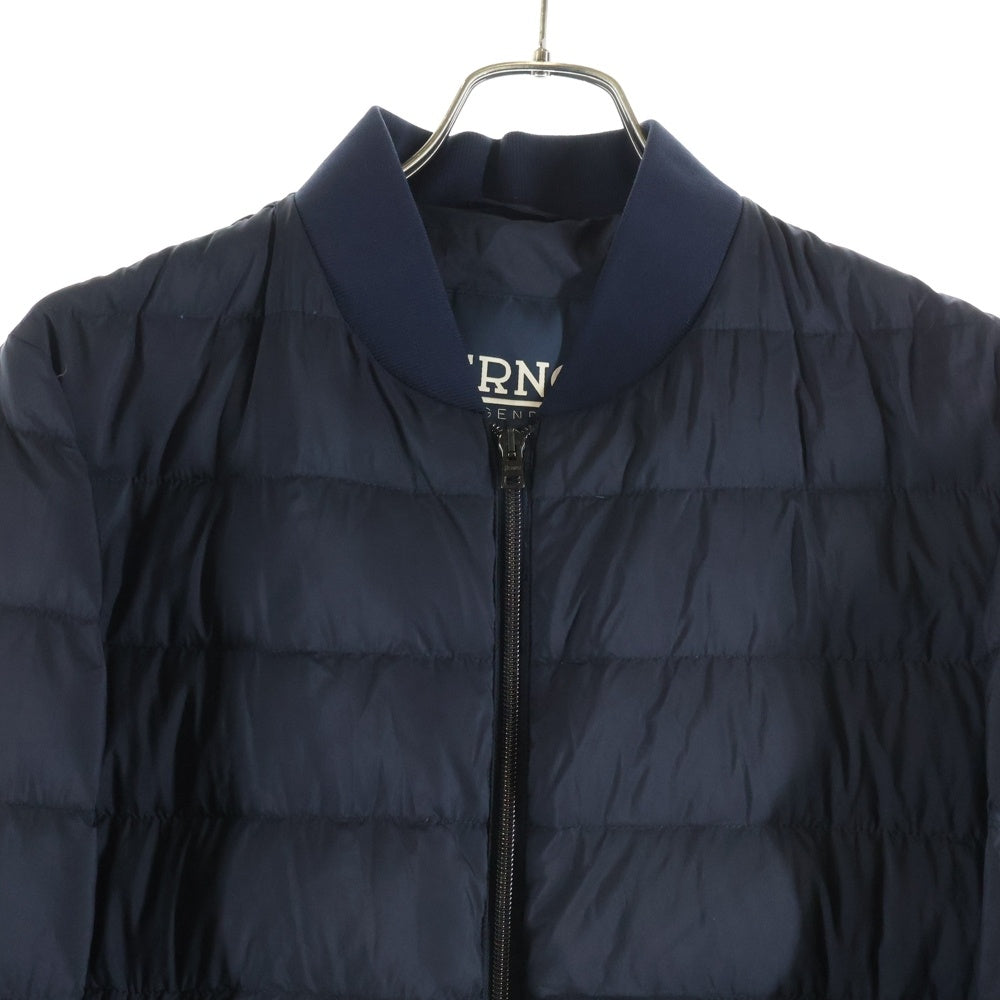 HERNO(ヘルノ) アビエイター ダブルポケット ジップアップ ダウンジャケット ブラック PI010ULE-19288-9200