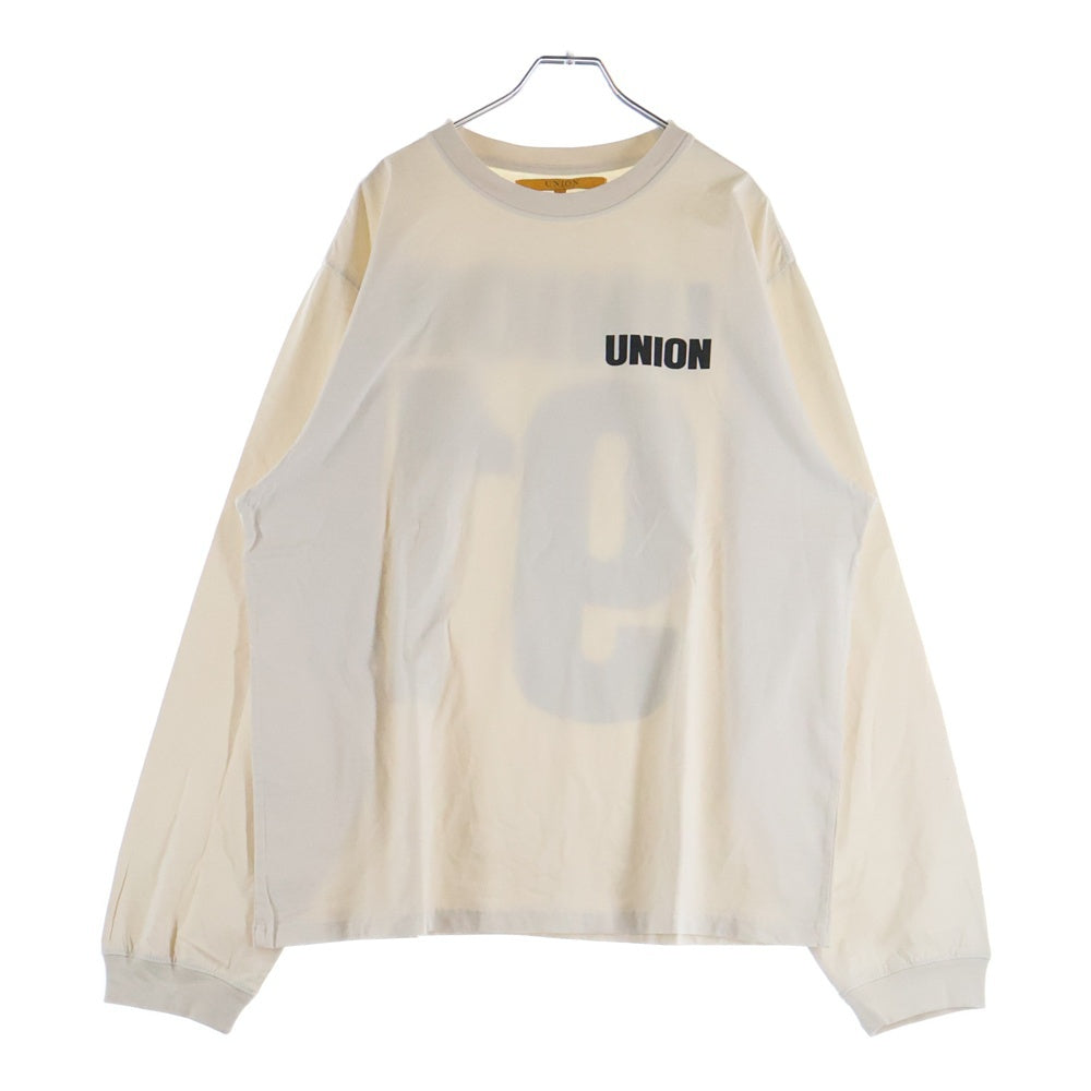 UNION(ユニオン) 91 L/S TEE 両面プリント クルーネック 長袖Tシャツ カットソー アイボリー