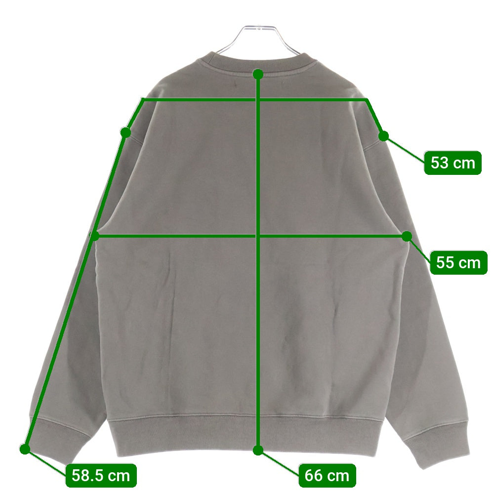 UNION(ユニオン) SOUND CREWNECK サウンド フロントプリント クルーネック スウェット トレーナー チャコールグレー