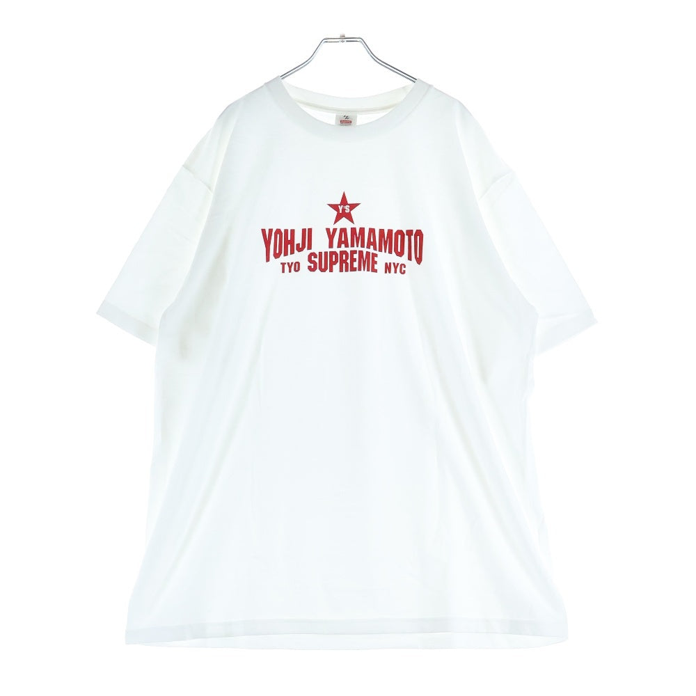 SUPREME(シュプリーム) 25AW ×Y's by Yohji Yamamoto Star Tee ワイズ ヨウジヤマモト スター フロントプリント ヘンリーネックTシャツ 半袖カットソー ホワイト