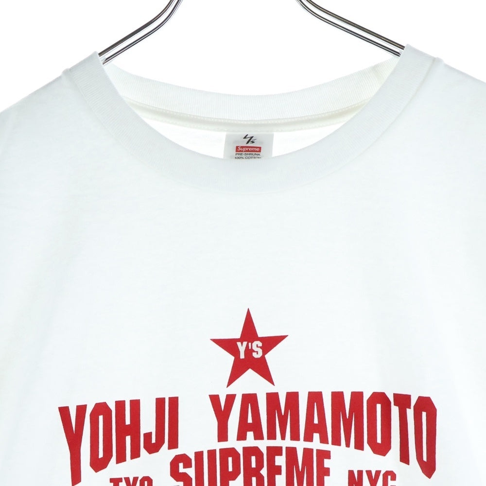 SUPREME(シュプリーム) 25AW ×Y's by Yohji Yamamoto Star Tee ワイズ ヨウジヤマモト スター フロントプリント ヘンリーネックTシャツ 半袖カットソー ホワイト