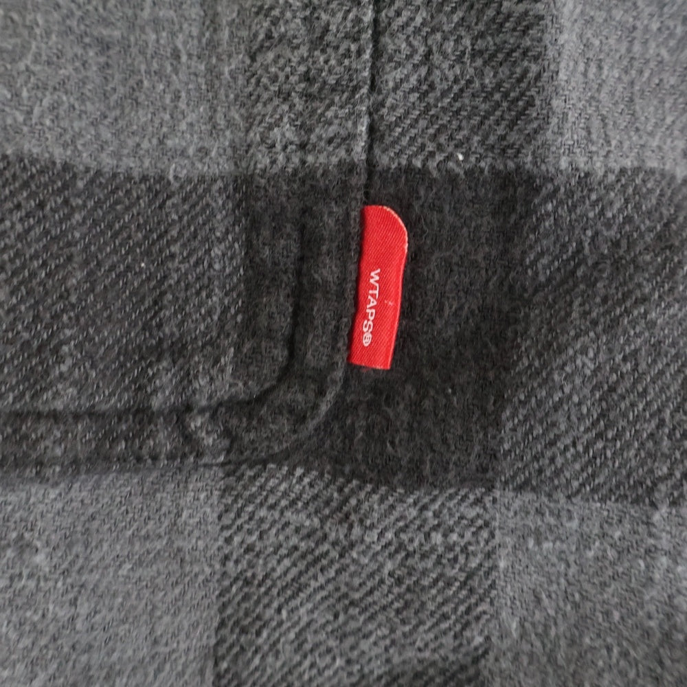 WTAPS(ダブルタップス) 17SS UNION LS SHIRT COTTON TEXTILE ユニオンチェック コットン テキスタイル 長袖シャツ グレー 171GWDT-SHM07