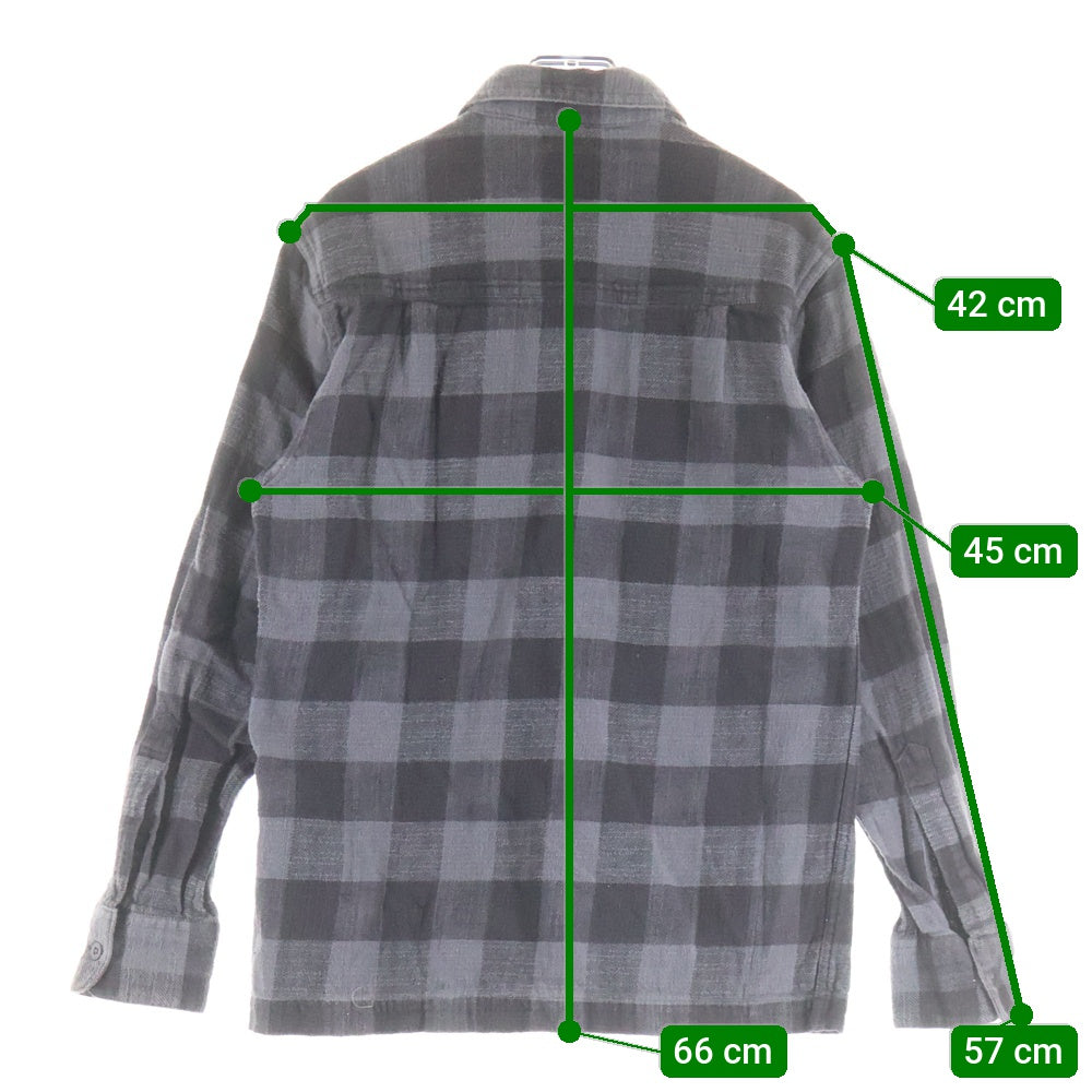 WTAPS(ダブルタップス) 17SS UNION LS SHIRT COTTON TEXTILE ユニオンチェック コットン テキスタイル 長袖シャツ グレー 171GWDT-SHM07