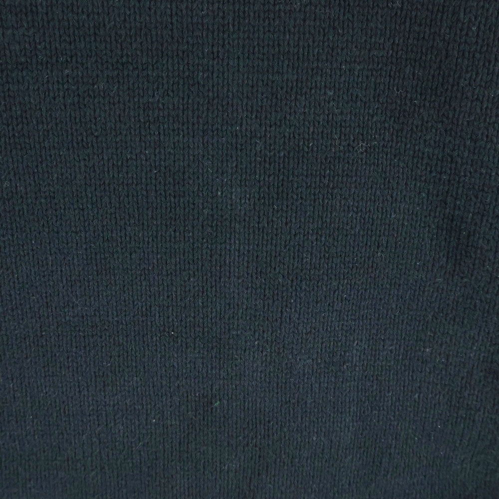 DESCENDANT(ディセンダント) フロントロゴエンブロイダリー クルーネック ニットスウェット セーター ブラック