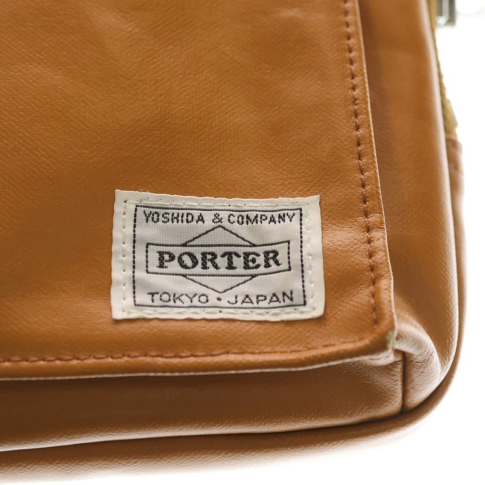PORTER(ポーター) SLING SHOULDER BAG スリング マルチポケット レザーショルダーバック ブラウン 707-06127