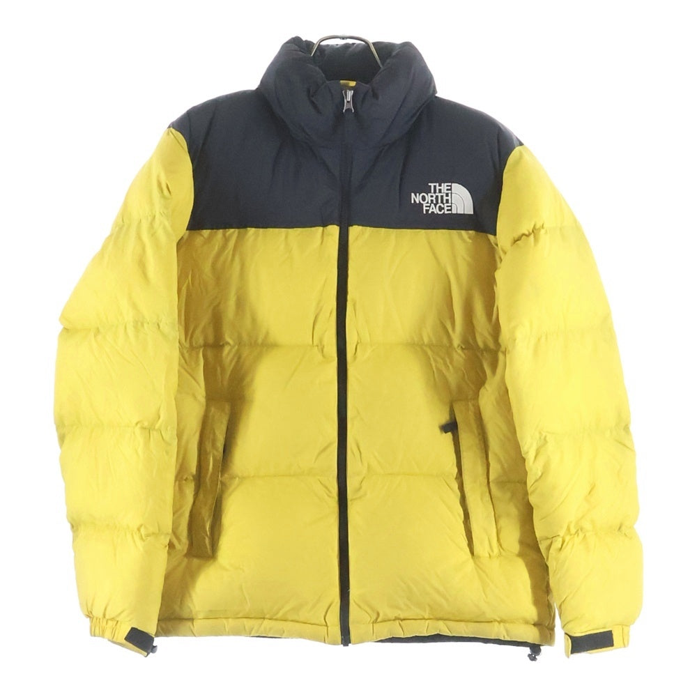 THE NORTH FACE(ザノースフェイス) NUPTSE JACKET ヌプシ ダブルポケット ジップアップ ダウンジャケット ブラック/イエロー ND91841