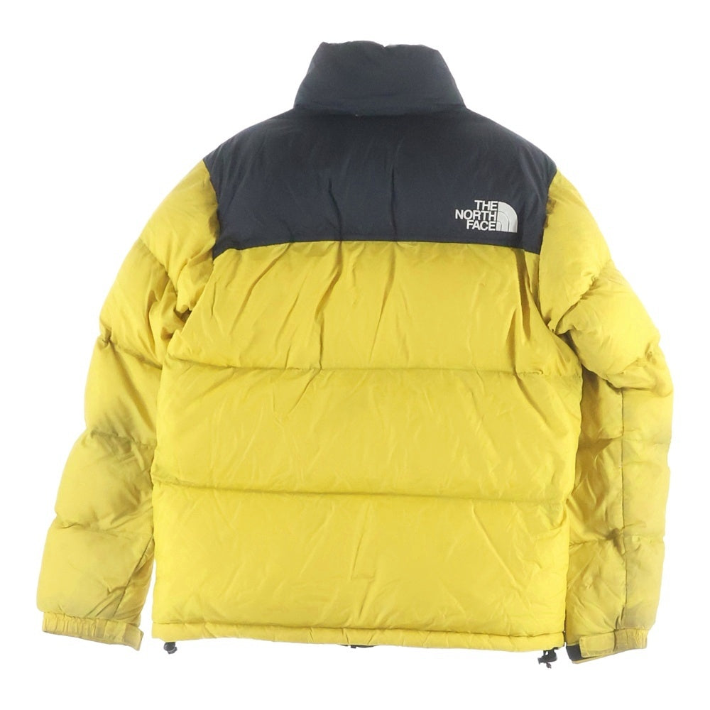 THE NORTH FACE(ザノースフェイス) NUPTSE JACKET ヌプシ ダブルポケット ジップアップ ダウンジャケット ブラック/イエロー ND91841