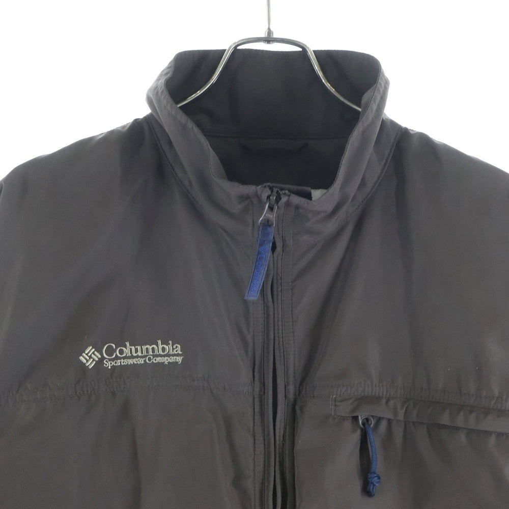 Columbia(コロンビア) ナイロン フロントロゴエンブロイダリー ジップアップジャケット ブラウン PM3091