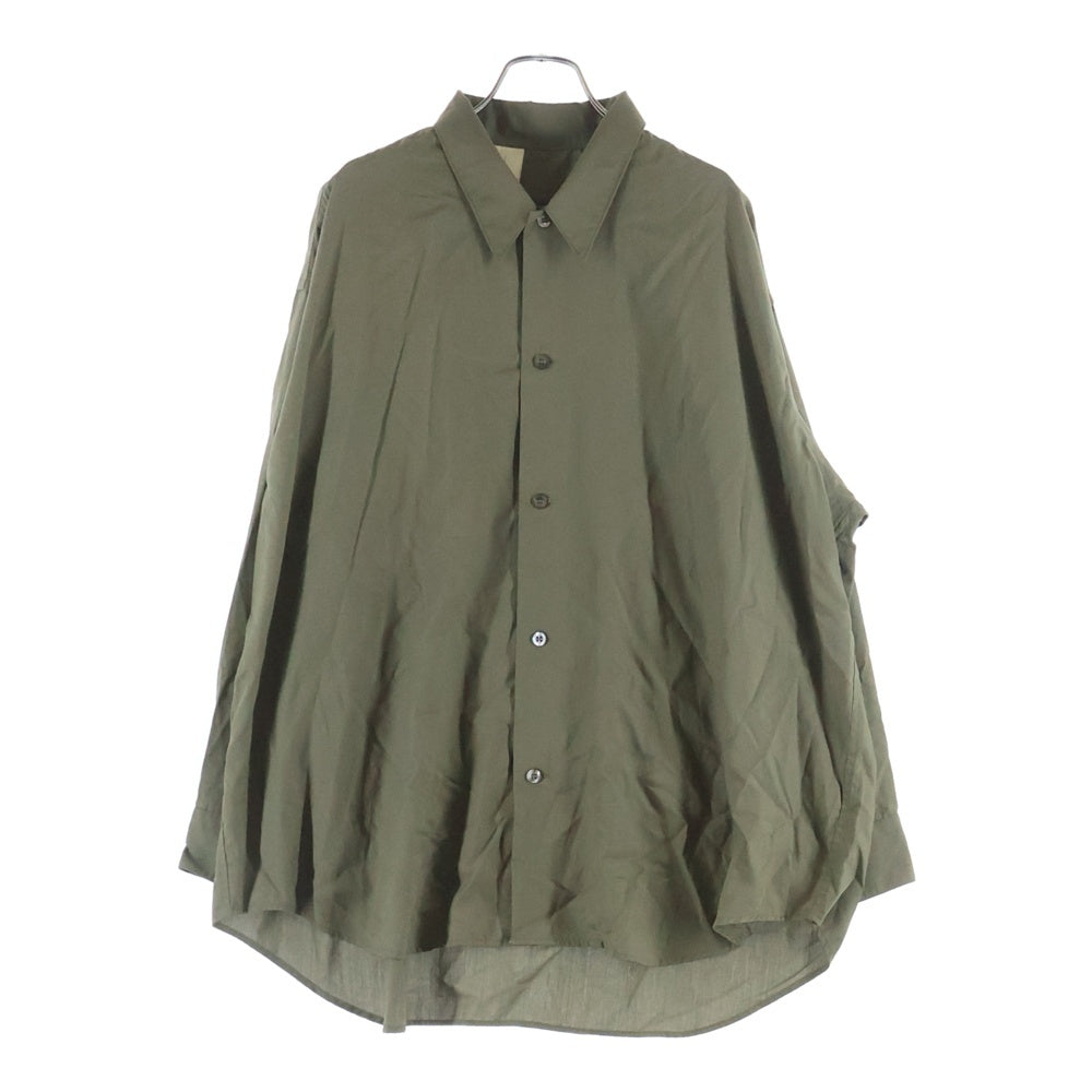 N.HOOLYWOOD(エヌハリウッド) 18AW レーヨン 長袖 シャツ カーキ 182-SH15