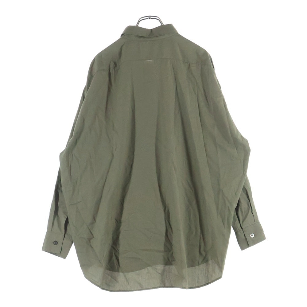 N.HOOLYWOOD(エヌハリウッド) 18AW レーヨン 長袖 シャツ カーキ 182-SH15