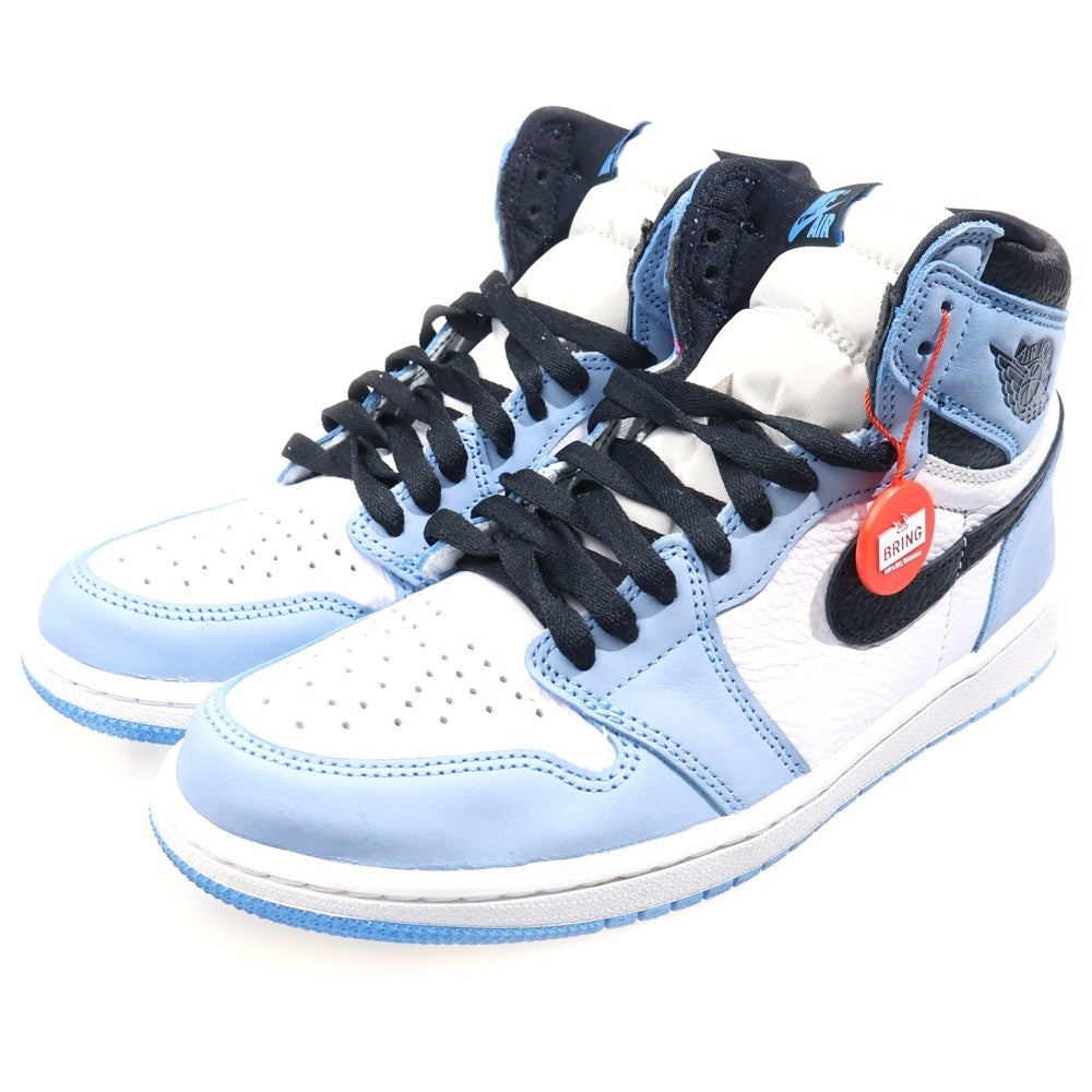 NIKE(ナイキ) AIR JORDAN 1 RETRO HIGH OG UNIVERSITY BLUE エアジョーダン1 ユニバーシティブルー ハイカットスニーカー ブルー US8.5/26.5cm 555088-134