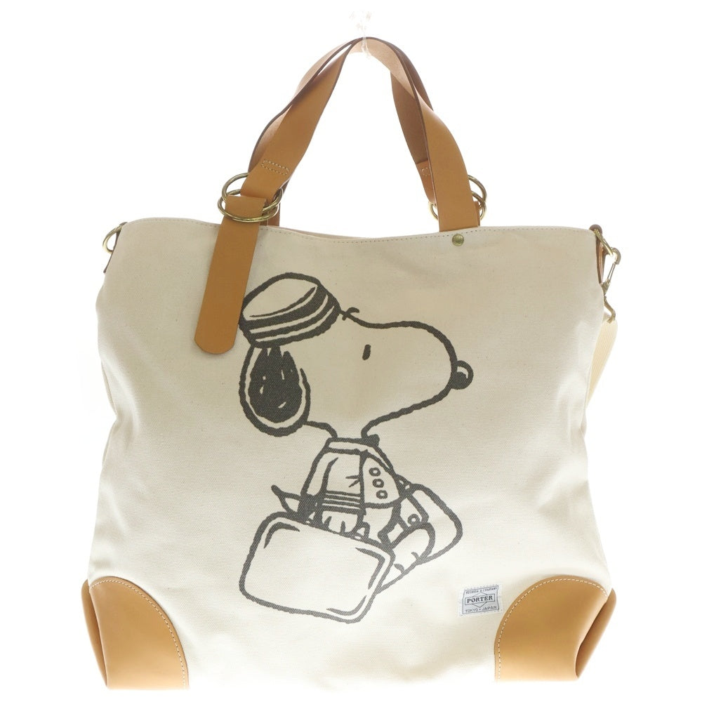 PORTER スヌーピー トートバッグ バッグ ポーター SNOOPY PORTER(ポーター) ×PEANUTS SNOOPY ピーナッツ スヌーピー キャンバス