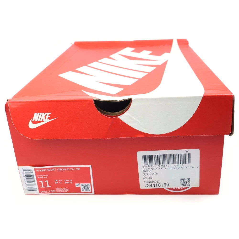 NIKE(ナイキ) WMNS COURT VISION ALTA LTR ウィメンズ コートビジョンアルタ ローカットスニーカー ブラック/ホワイト US11/28cm DM0113-002