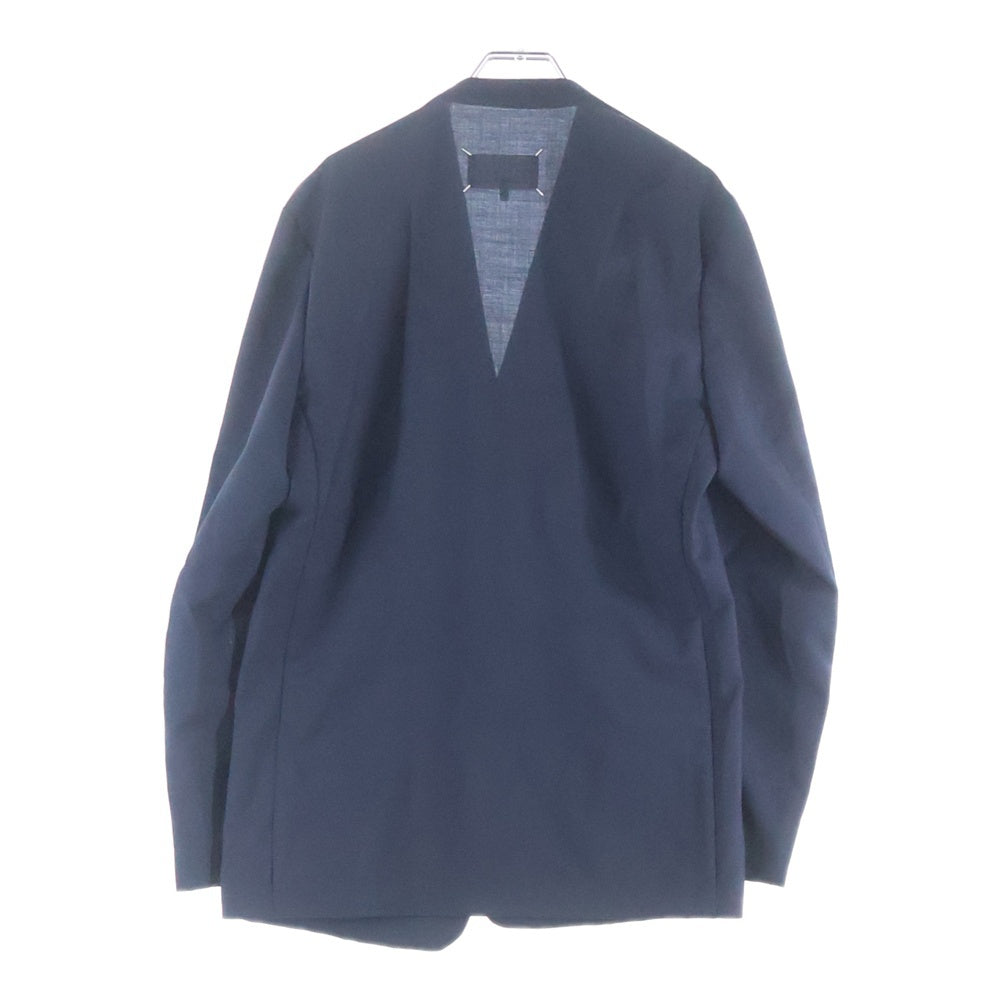 Maison Margiela(メゾンマルジェラ) 18AW カラーレス ノーカラージャケット ネイビー S50BN0357 S44330