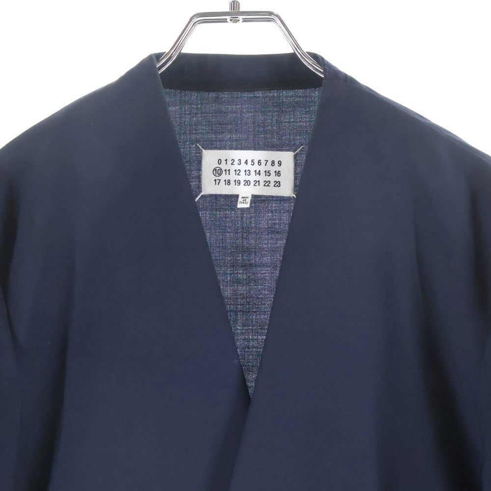 Maison Margiela(メゾンマルジェラ) 18AW カラーレス ノーカラージャケット ネイビー S50BN0357 S44330