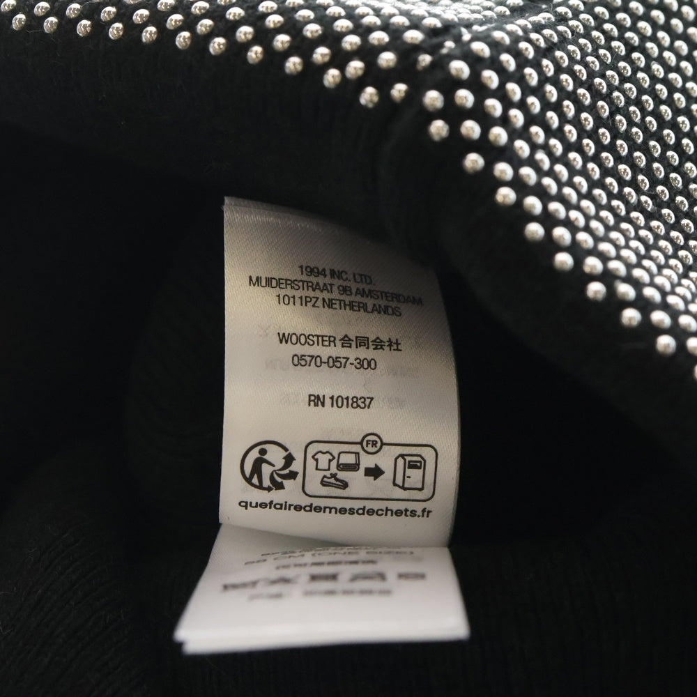 SUPREME(シュプリーム) 25AW Studded Knockout Big Logo Beanie スタッズ ノックアウト ビッグ ロゴ ビーニー 帽子 キャップ ブラック