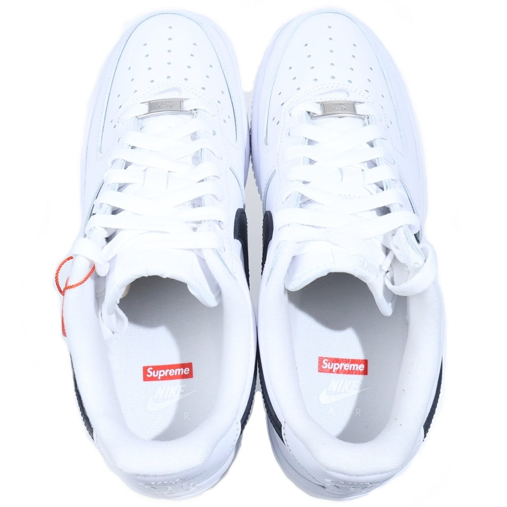 SUPREME(シュプリーム) ×NIKE AIR FORCE 1 LOW ナイキ エアフォース 1 ローカットスニーカー ホワイト/ブラック US7/25cm CU9225-102